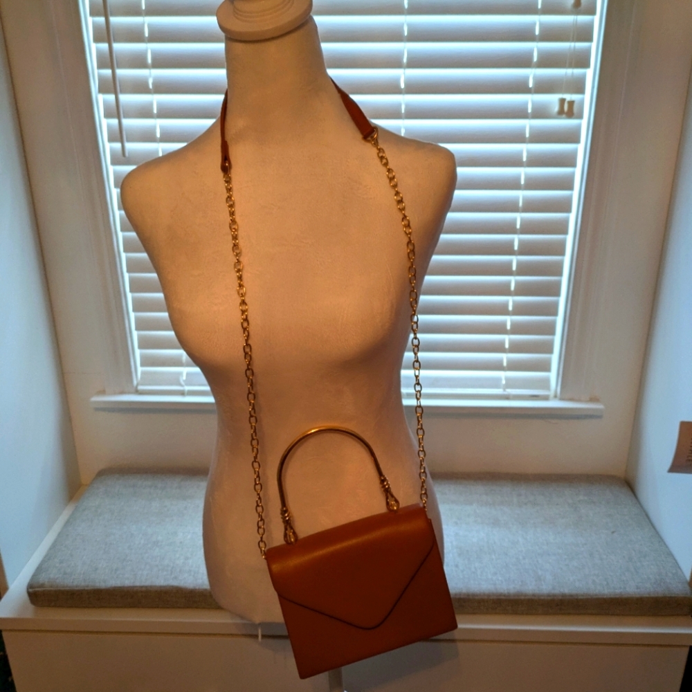 Faux Brown Leather Crossbody bag